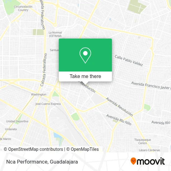 Nca Performance map