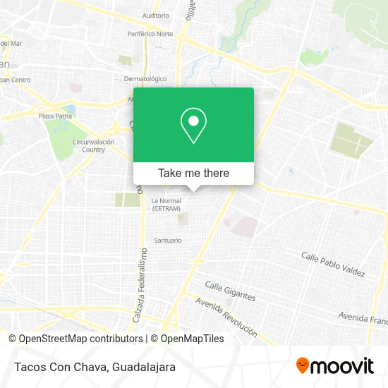 Tacos Con Chava map