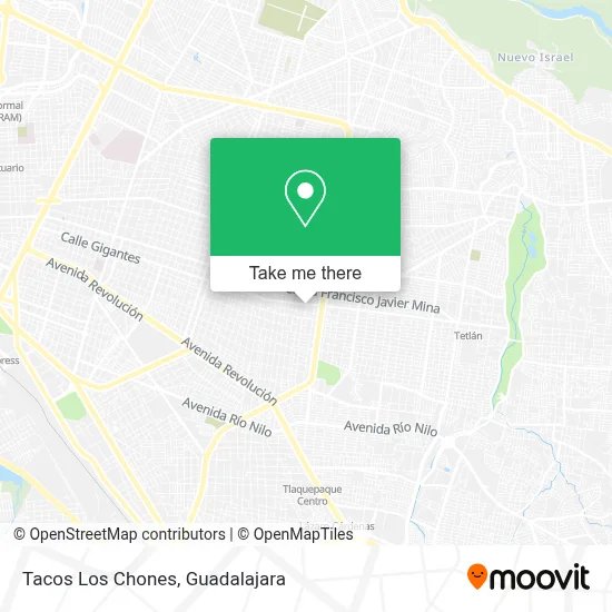 Tacos Los Chones map