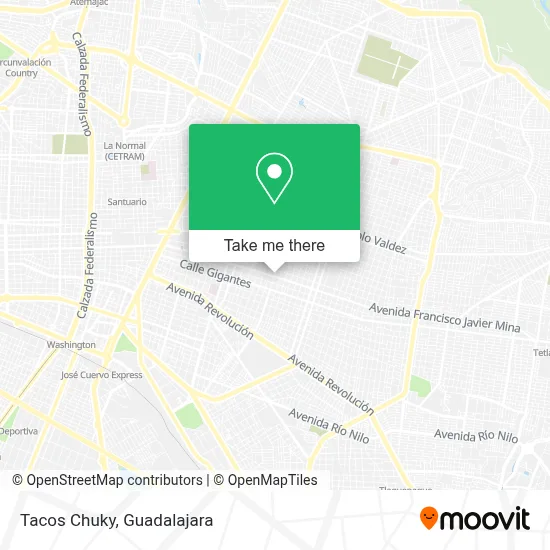 Tacos Chuky map