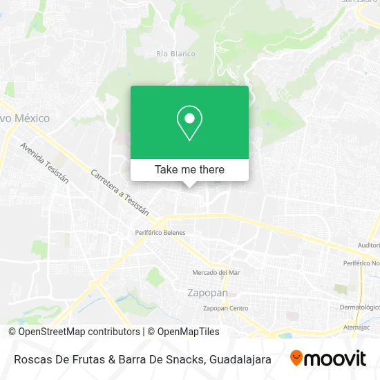 Roscas De Frutas & Barra De Snacks map