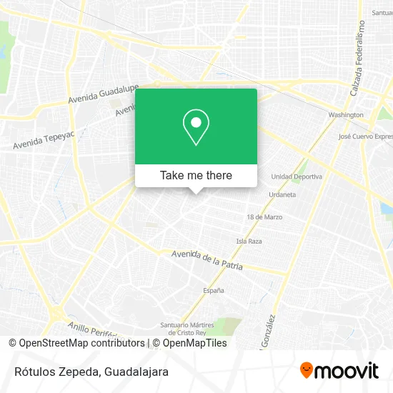 Rótulos Zepeda map