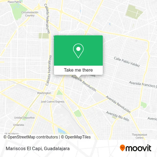 Mariscos El Capi map