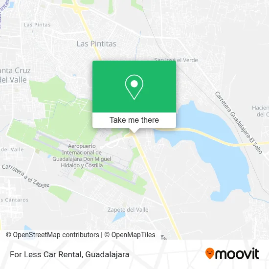 For Less Car Rental map