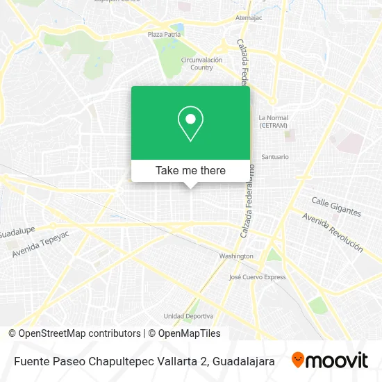 Fuente Paseo Chapultepec Vallarta 2 map