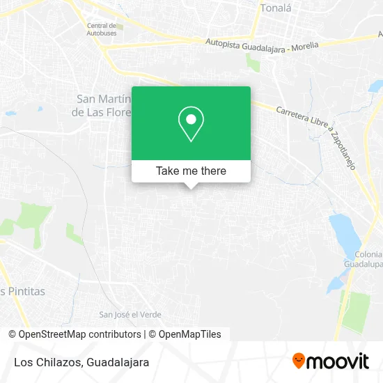 Los Chilazos map