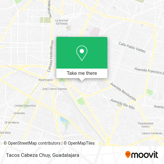 Tacos Cabeza Chuy map