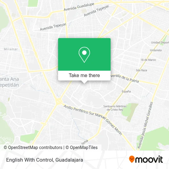 English With Control map