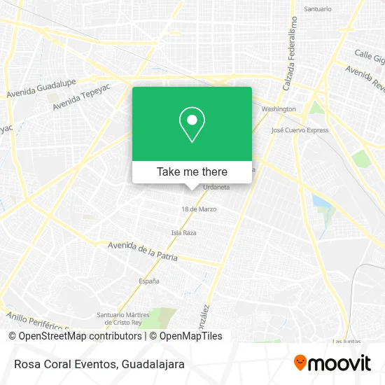 Rosa Coral Eventos map