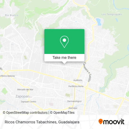 Ricos Chamorros Tabachines map
