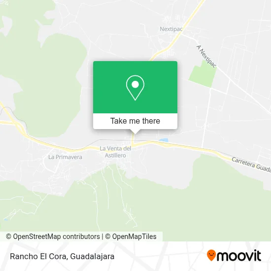 Rancho El Cora map