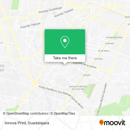 Innova Print map
