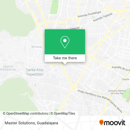 Master Solutions map
