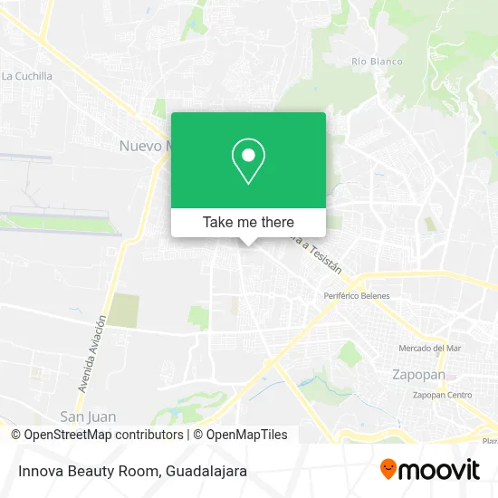 Innova Beauty Room map