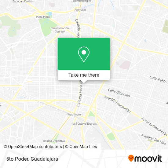 5to Poder map
