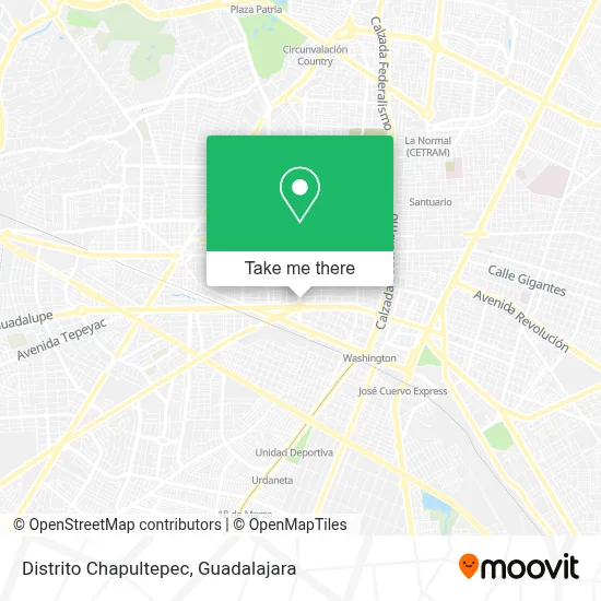 Distrito Chapultepec map