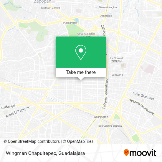 Wingman Chapultepec map