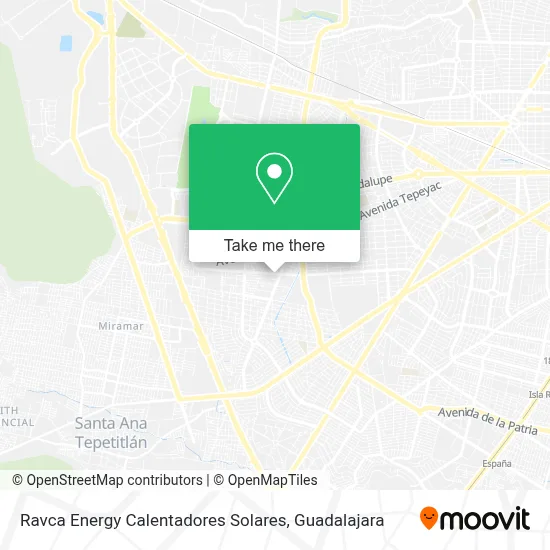 Ravca Energy Calentadores Solares map