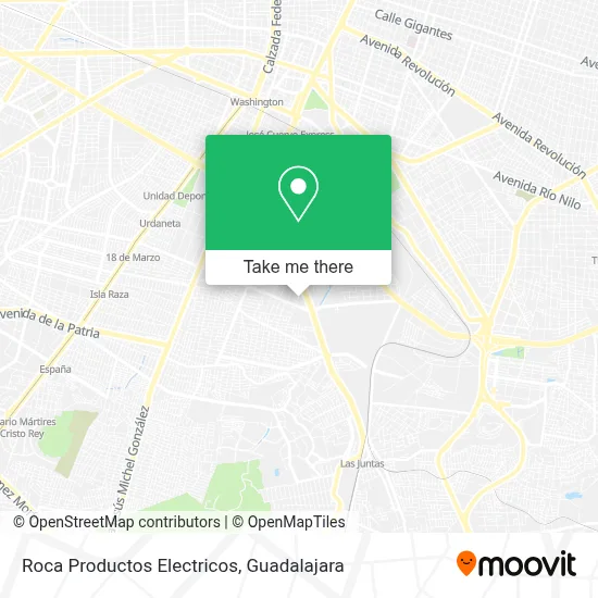 Roca Productos Electricos map