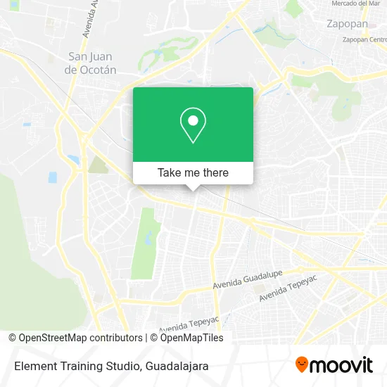 Element Training Studio map