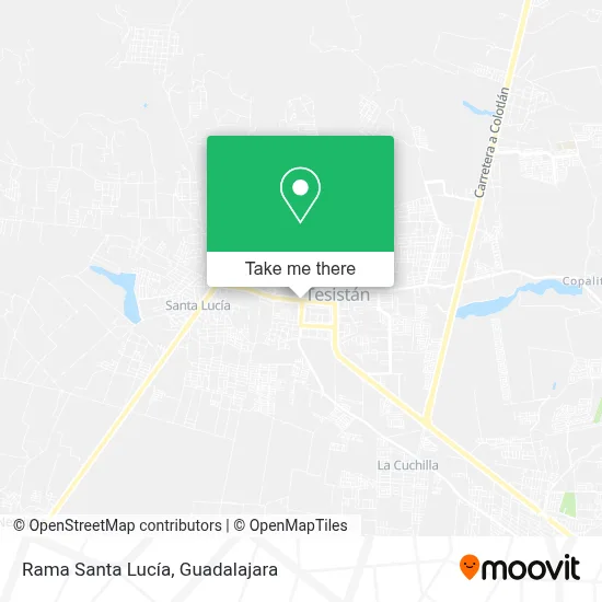 Rama Santa Lucía map