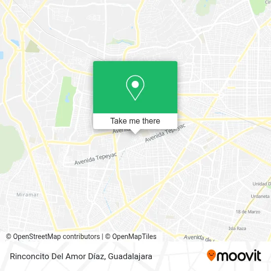 Rinconcito Del Amor Díaz map