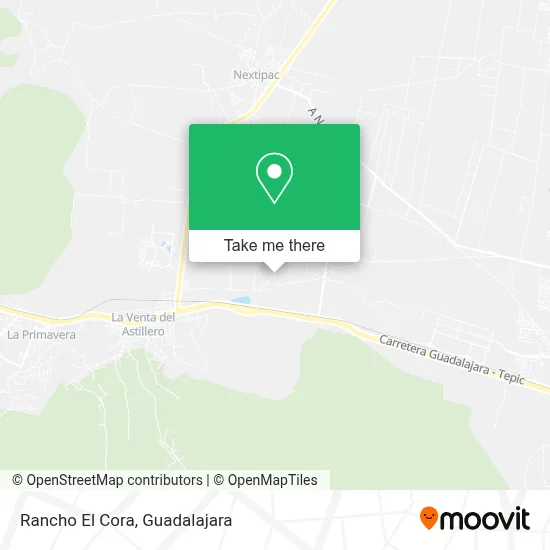 Rancho El Cora map