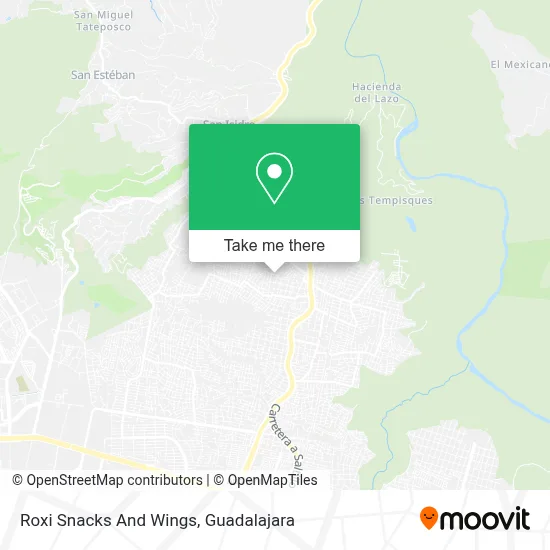 Roxi Snacks And Wings map