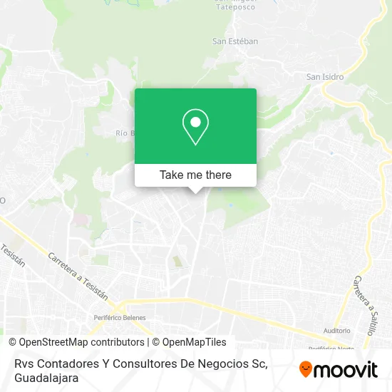 Rvs Contadores Y Consultores De Negocios Sc map