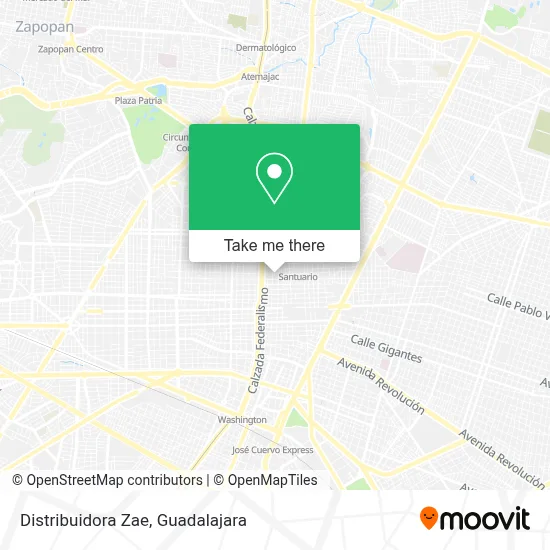 Distribuidora Zae map