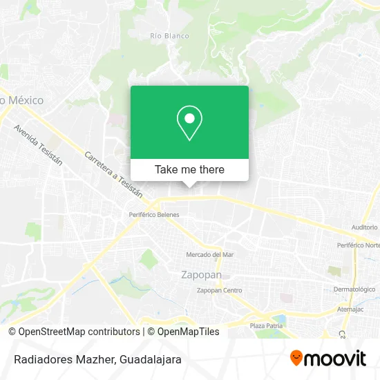 Radiadores Mazher map