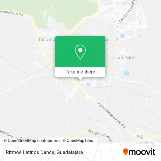 Ritmos Latinos Dance map