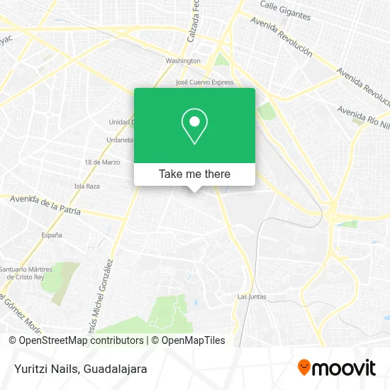 Yuritzi Nails map