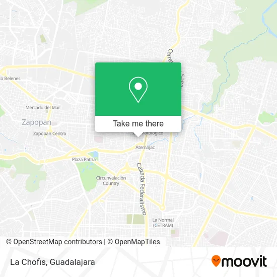 La Chofis map