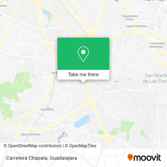 Carretera Chapala map