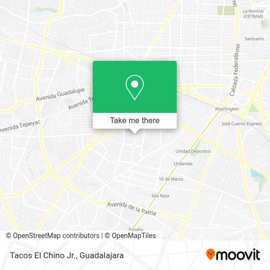 Tacos El Chino Jr. map