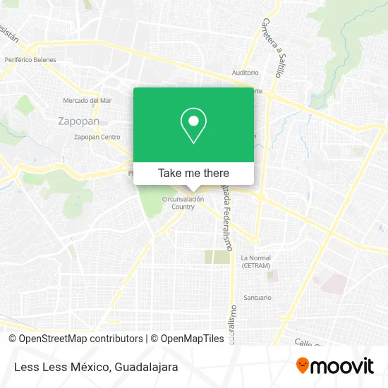 Less Less México map