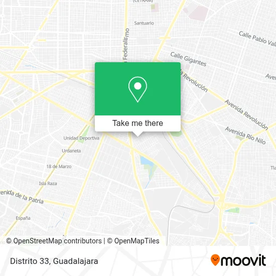 Distrito 33 map