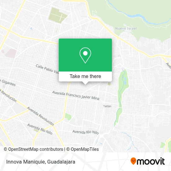 Innova Maniquie map