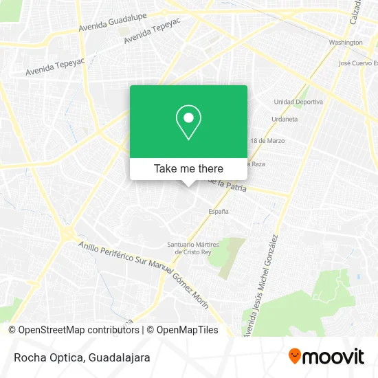 Rocha Optica map