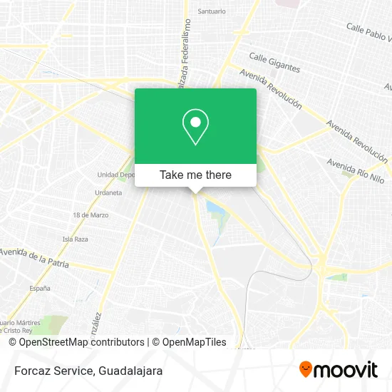 Forcaz Service map