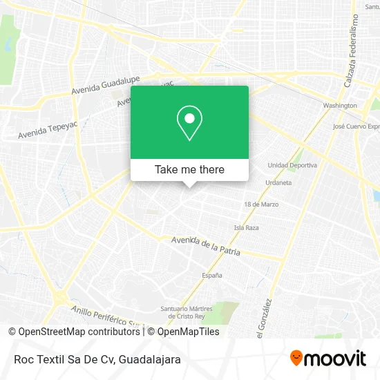 Roc Textil Sa De Cv map