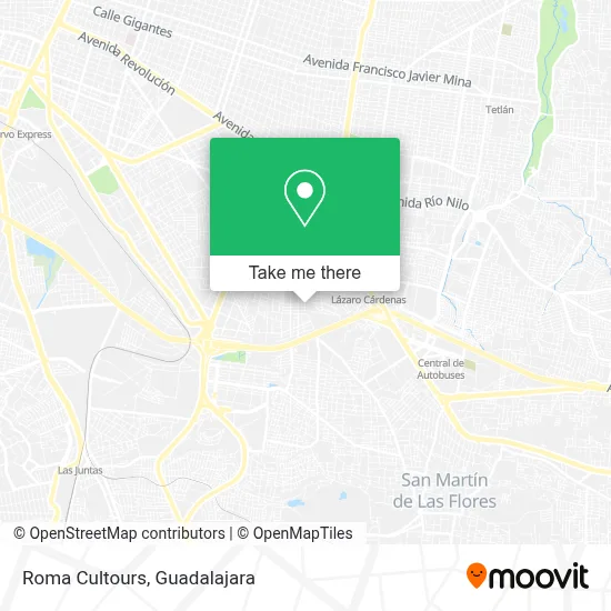 Roma Cultours map