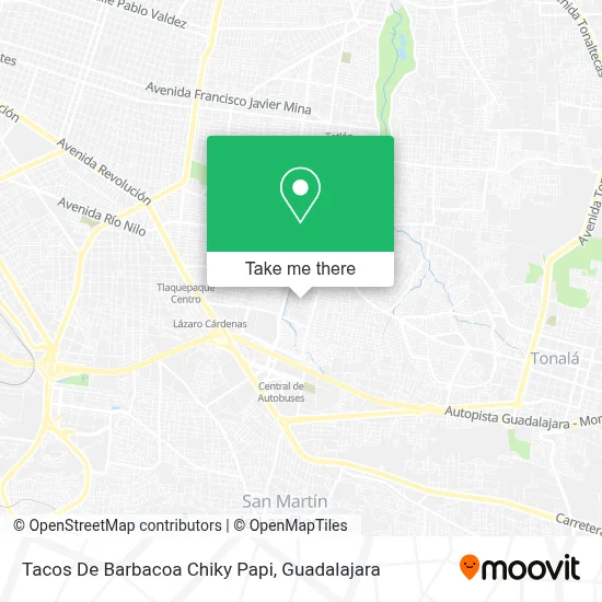Tacos De Barbacoa Chiky Papi map