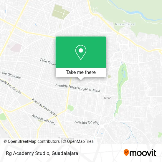 Rg Academy Studio map