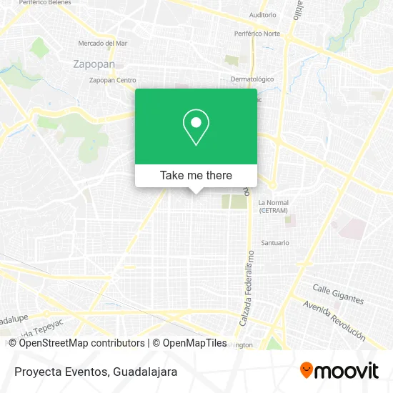 Proyecta Eventos map