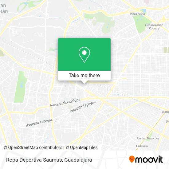 Ropa Deportiva Saumus map