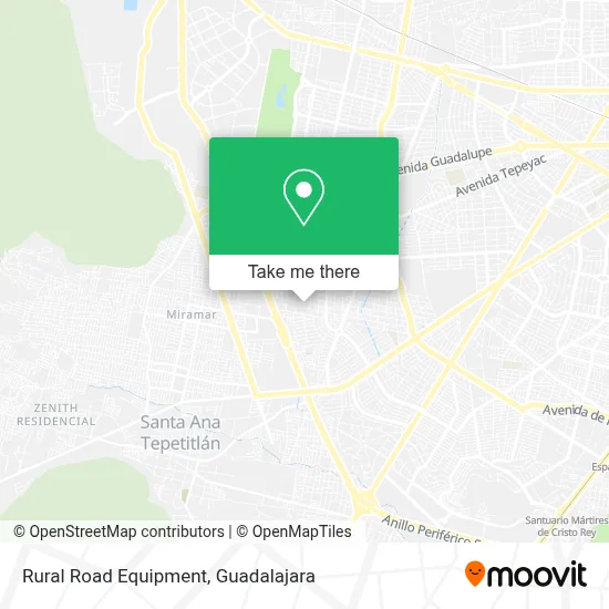 Rural Road Equipment map