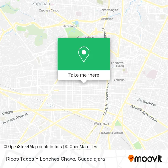 Ricos Tacos Y Lonches Chavo map