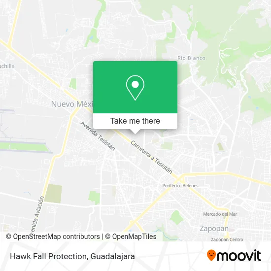 Hawk Fall Protection map